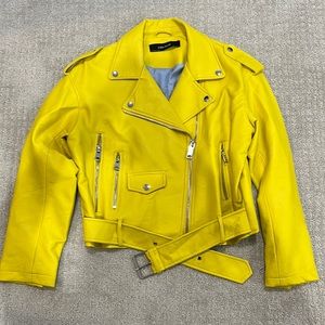 Yellow Biker Jacket